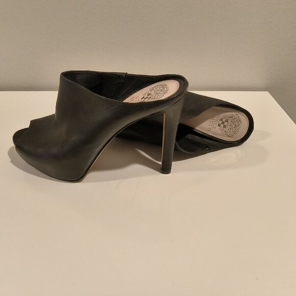 Vince Camuto open toe high heels black shoes size 8M - Picture 1 of 6